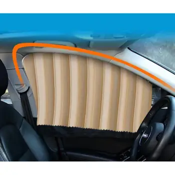 

2PCS/4PCS Universal Car Window Sun Shade Curtain Louver Folds Magnetic Adsorption Automotive Curtain