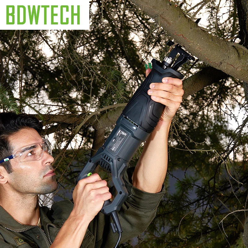 Bdwtech BTR01 электрическая сабельная пила для дерева, металла, ПВХ 1050 Вт мощная пила с 2 пильными дисками