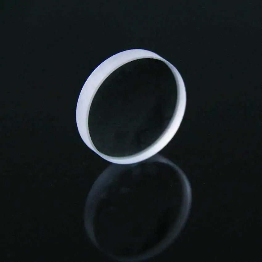 

UV fused quartz focusing experimental glass optical flat convex lens 12.7mm diameter focal length 50.73mm center thickness 2.5mm