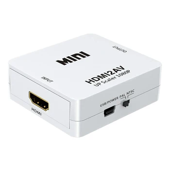 

Notebook HDMI TO AV Scaler Adapter HD Video Converter Box HDMI To RCA AV/CVSB L/R Video 1080P HDMI2AV Support NTSC PAL for Mini