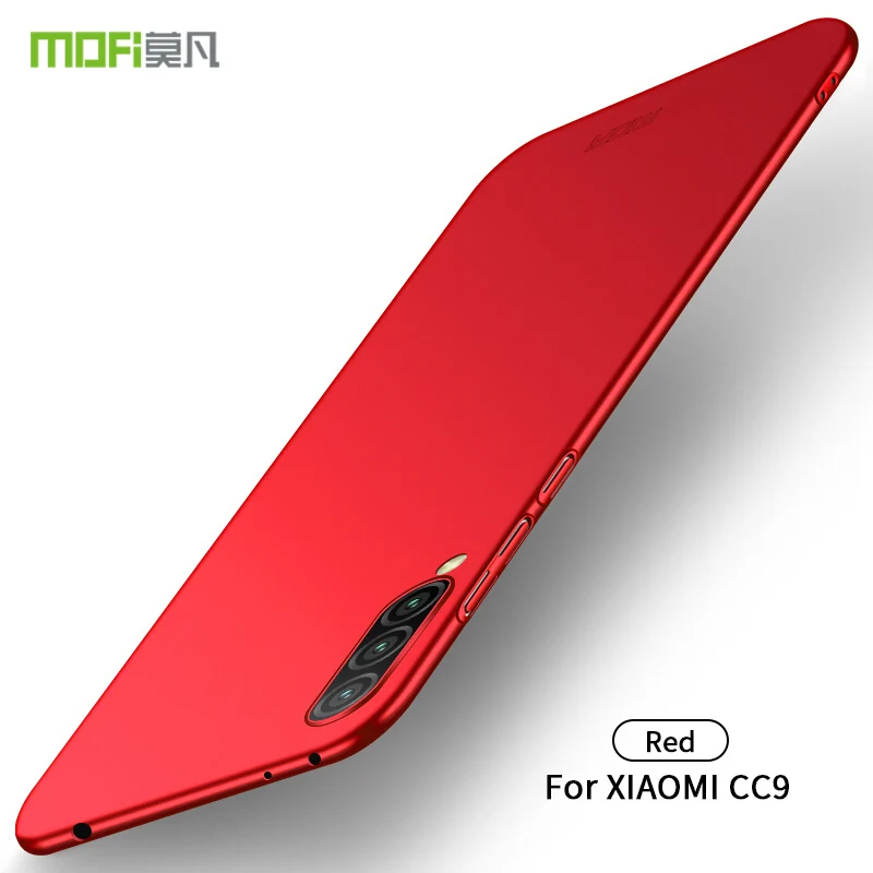 Red MOFI для Xiaomi mi CC9 CC9e A3 Чехол Жесткий ПК ультра тонкий чехол для телефона для Xiaomi mi CC 9 9e задняя крышка защитный экран - Цвет: Red