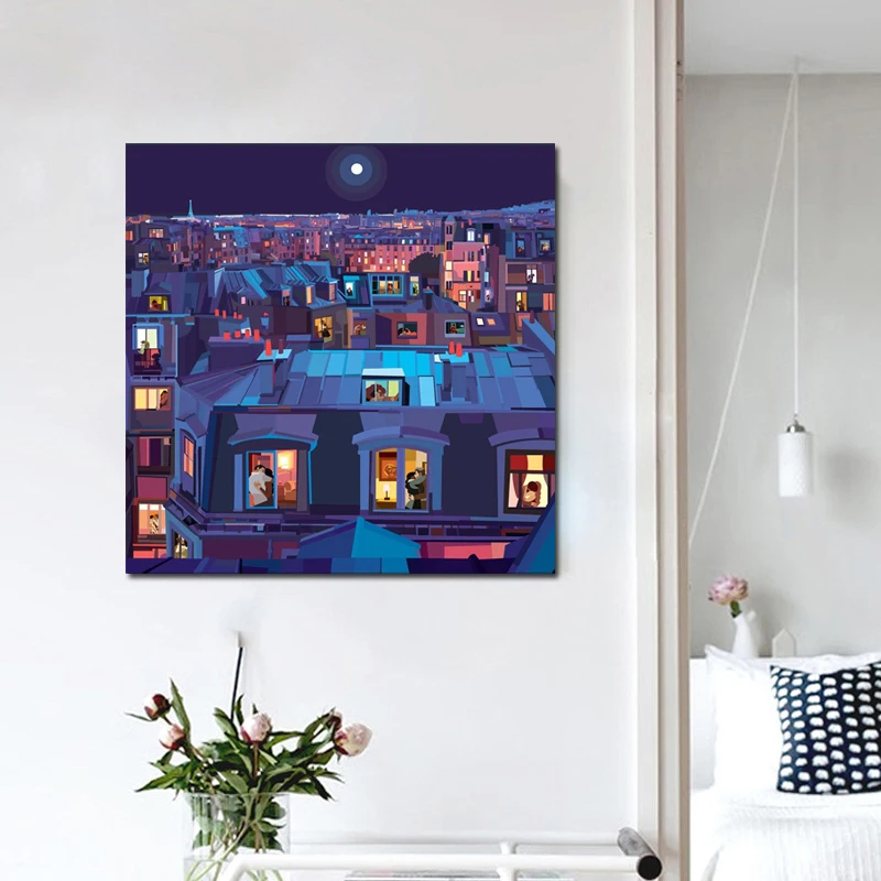 Pierpaolo Rovero Lovers Cuadros Canvas Painting Print Living Room Home Decoration Modern Wall Art Oil Painting Posters Picture