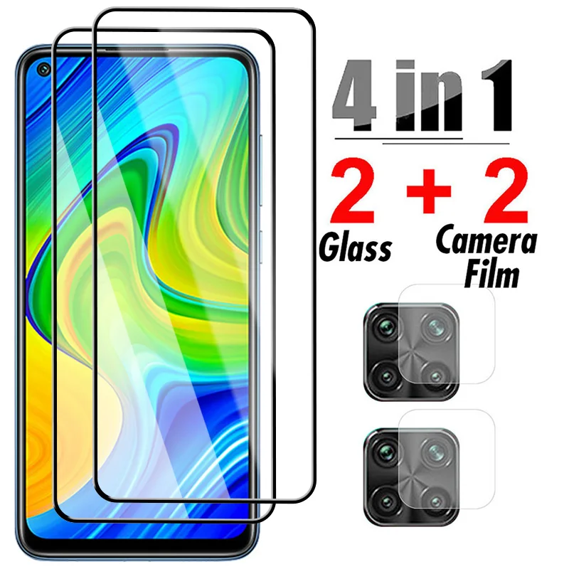 Cristal Protector 4 en 1 para Xiaomi Redmi Note 9, 7, 8 Pro, 9S, 9T, 8T, Redmi 9, 9T, 9A, 9C, 8, 8A, 7, 7A