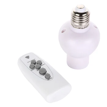 

Wireless Remote Control Lamp Holder E27 Socket Dimmable With Timer For 220V E27 LED Bulb Night light