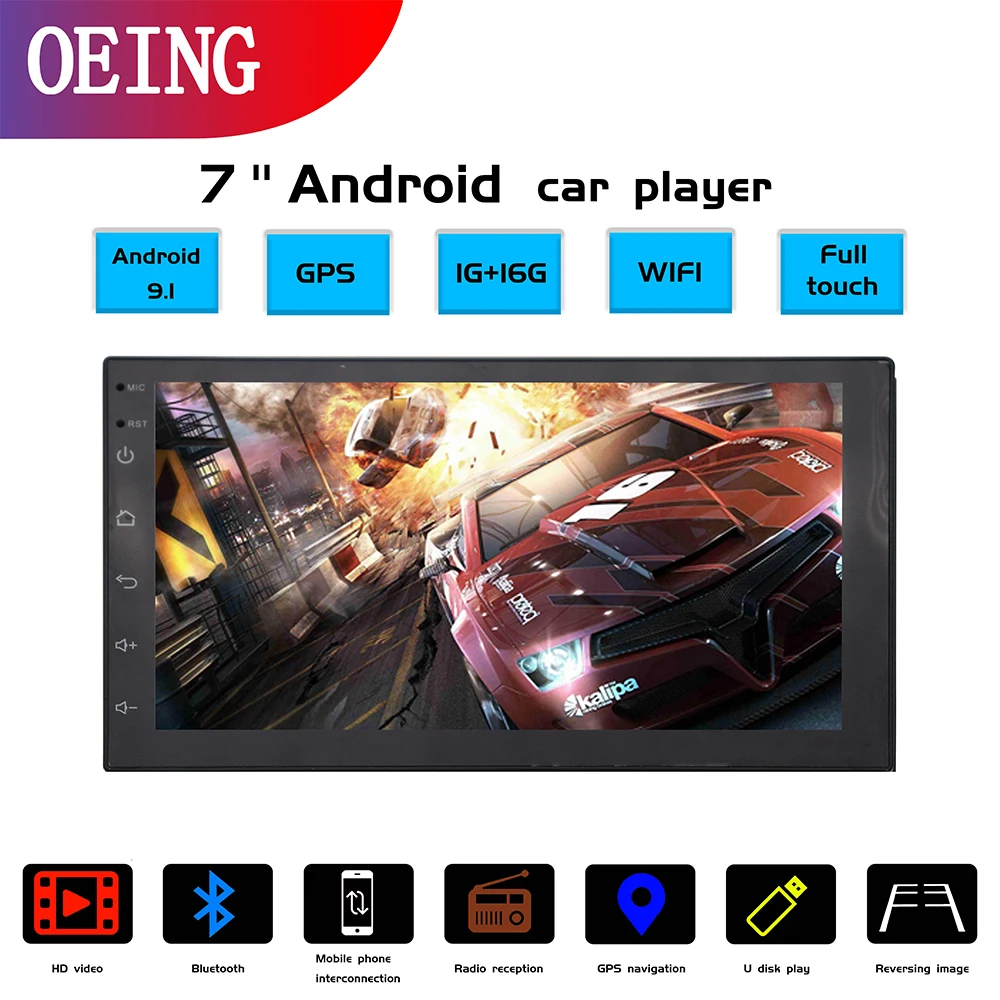 

2 din 7â€˜â€™ android 9.1 Car Multimedia audio Player Car Autoradio Player Stereo bluetooth fm transmitter universal