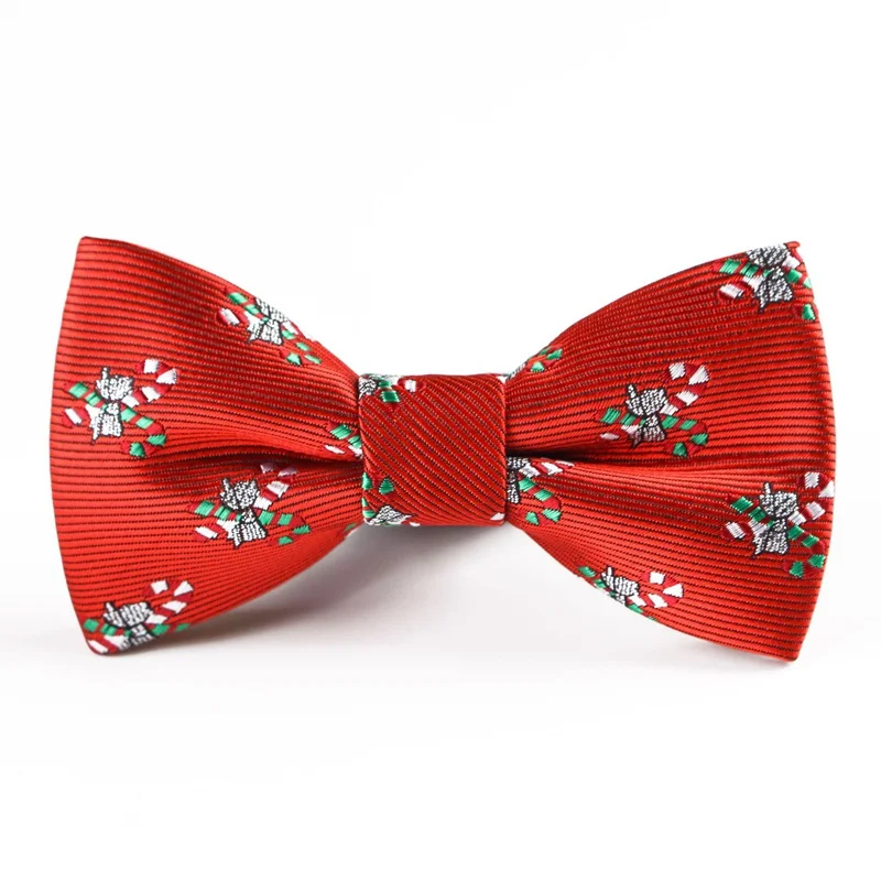 Рождественский галстук-бабочка, детская Снежинка, дерево, рождественская бабочка с узором для мальчиков, детские подарки, Размер 9 см* 5 см, галстуки-бабочки - Цвет: ZY-BB053