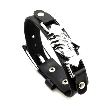 

FAIRY TAIL Cosplay Sign Leather Bracelet Hand Strap Alloy Bracelet COS Props Accessories Lovers Men Ms Wristband Christmas