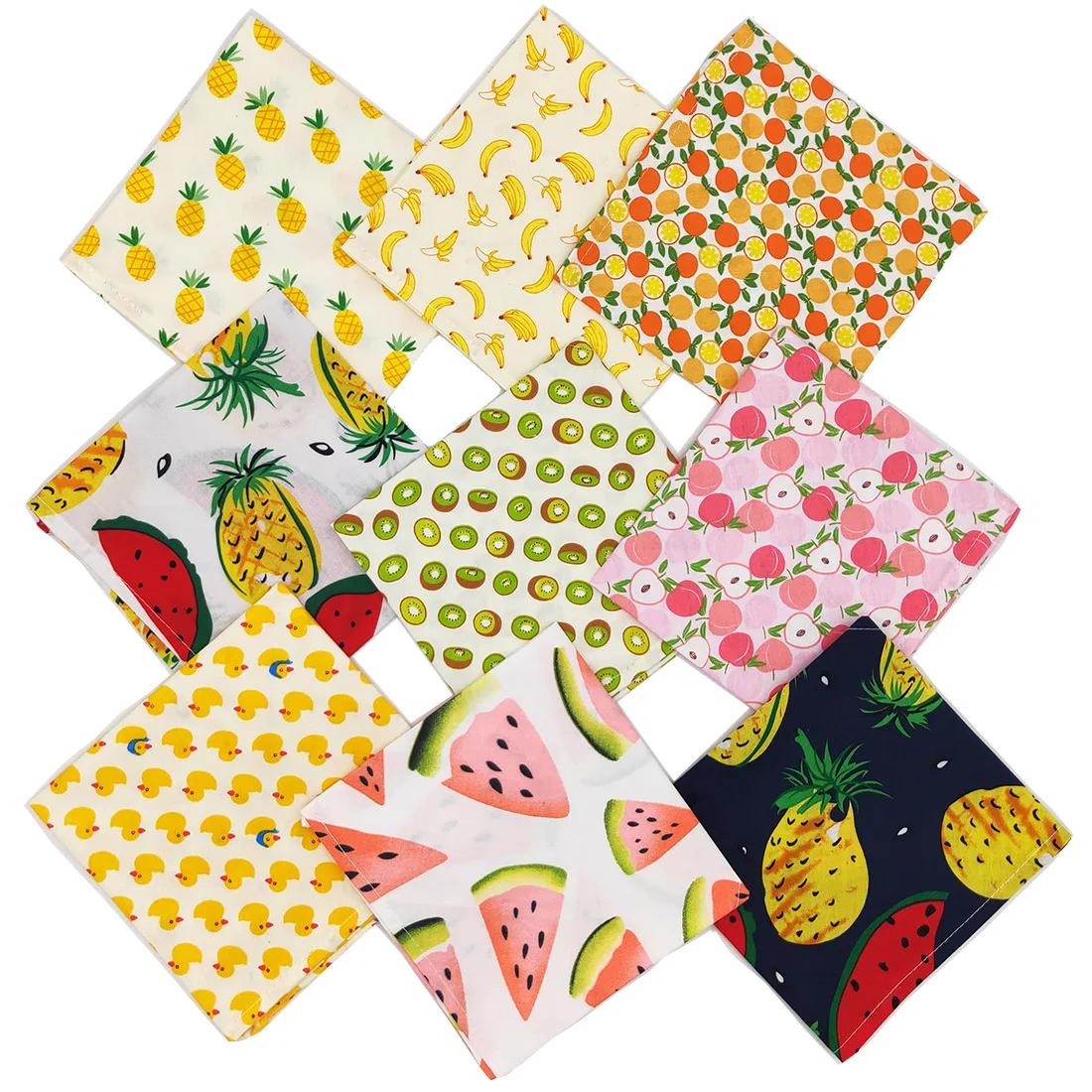 Title 6, Fruit Print Dog Triangle Scarf Puppy Cat Dog B...