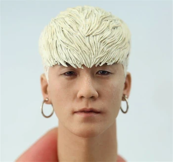 

1:6 Scale Head Sculpt Lee Seung-hyun Head Carved with Earrings Accessory for 12 Inches Action Figure Body Accessories Model Toy