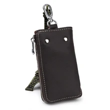 Первый слой, сумка для ключей из воловьей кожи, многофункциональный кошелек для монет, Мужская Большая вместительная мягкая сумка для карт из воловьей кожи, женская сумка для ключей