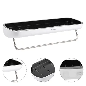 

1pc Storage Rack Wall-mounted Self-adhesive Storage Basket Towel Rack Strong Adhesive Storage Rack Towel Organizer Rack for Kitc