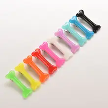 1 пара цветные яркие заколки для волос в виде собачьей кости, боковая заколка для волос, заколки для волос, лента для волос