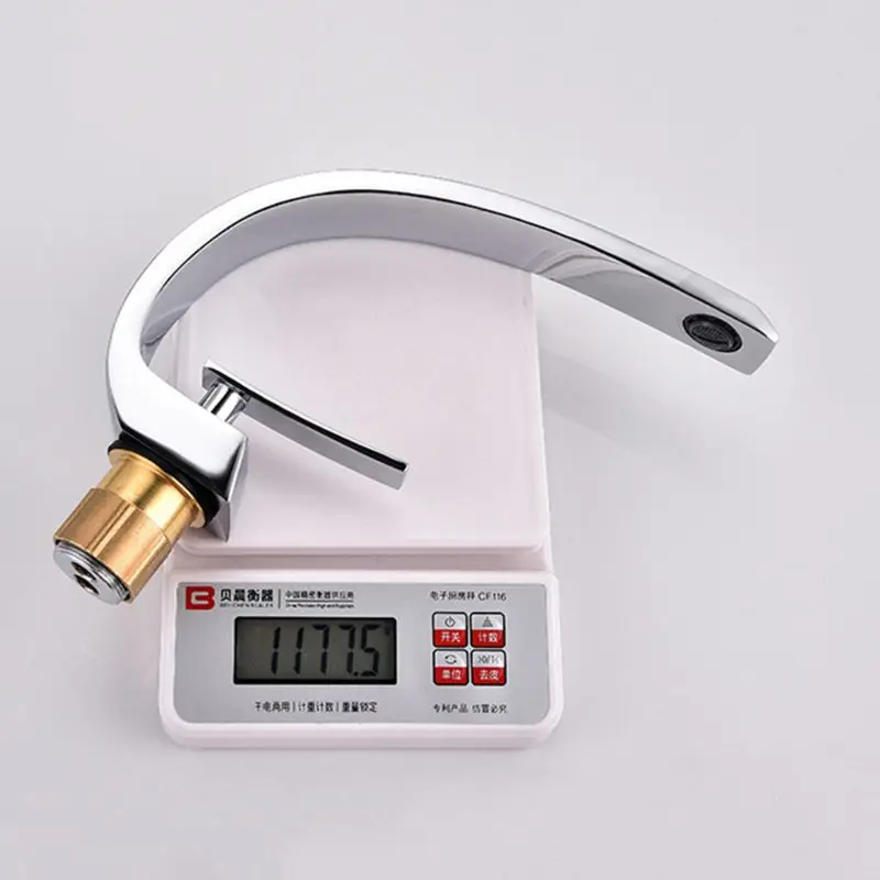New Bath Basin Faucet Brass Chrome Faucet Brush Nickel Sink Mixer Tap Vanity Hot Cold Water Bathroom Faucets