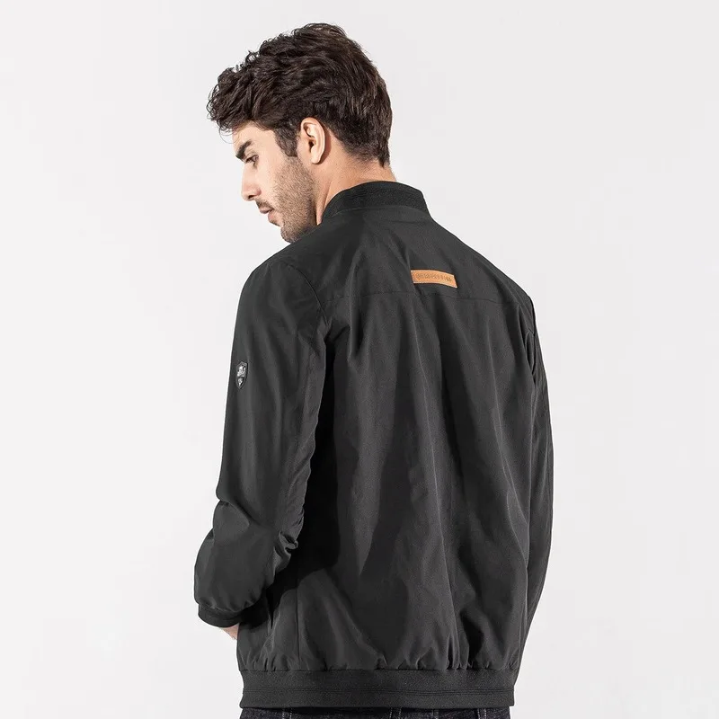 

Jacket men's new thin autumn casual trend fashion versatile cardigan men's large size baseball jacket wholesale men clothing