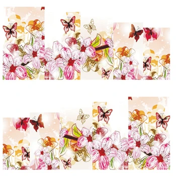 

1sheets water decal nail art nail Flowers sticker DIY Decorations slider tattoo full Cover World Monet prints style decals