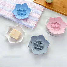 Модная Цветочная мыльница силиконовая присоска мыльница настенная для хранения ванной Душевой раковины дропшиппинг#92655