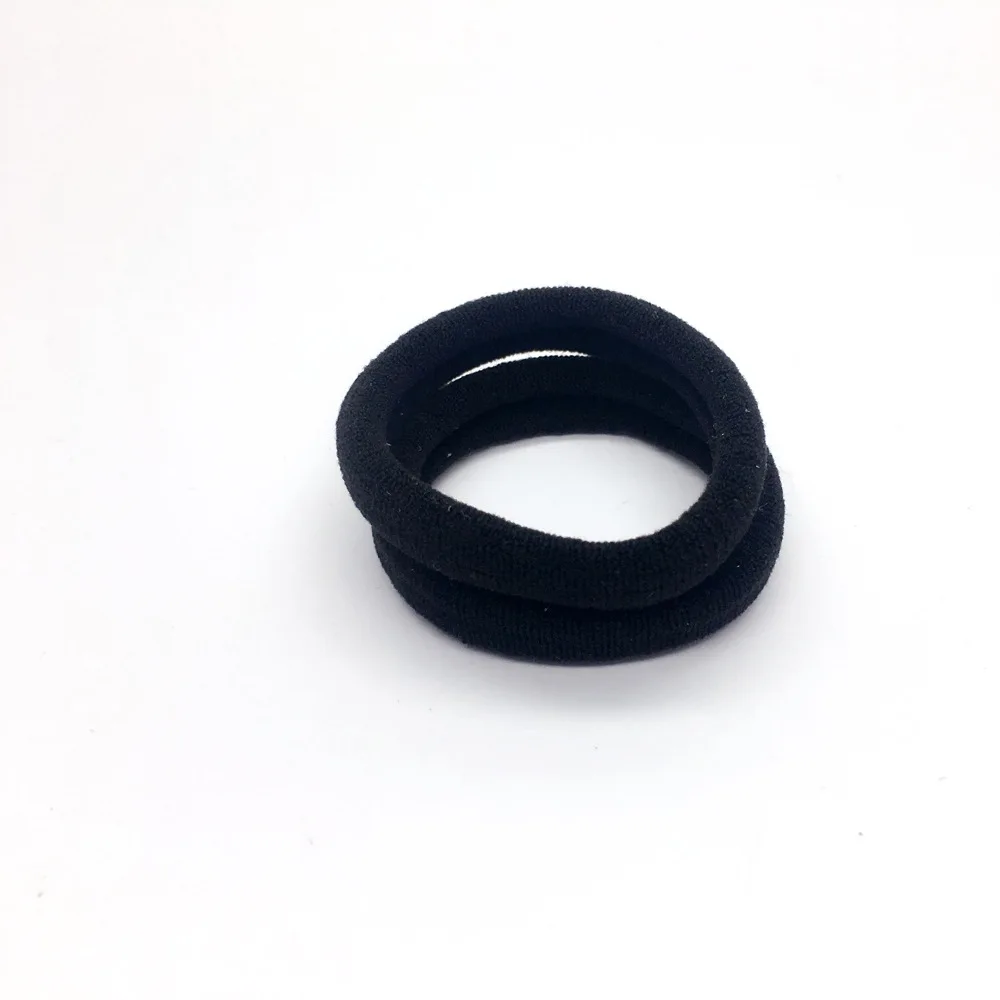 Black - 20 PCS 20 шт. яркие цвета резинки детские безопасные эластичные резинки для волос конский хвост держатель для девочек женские аксессуары для волос - Цвет: Black - 20 PCS