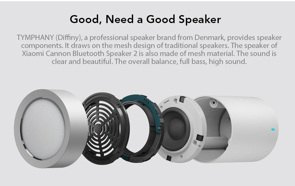 Xiaomi Wireless Bluetooth Speaker II 2 Bluetooth 4.1 Metallic Handsfree MIC Mini Speaker Built-in Lithium Battery Xiao Mi (5)