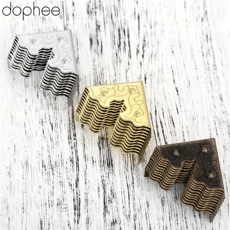 Dophee 10 шт. антикварная мебель металлические поделки шкатулка для ювелирных