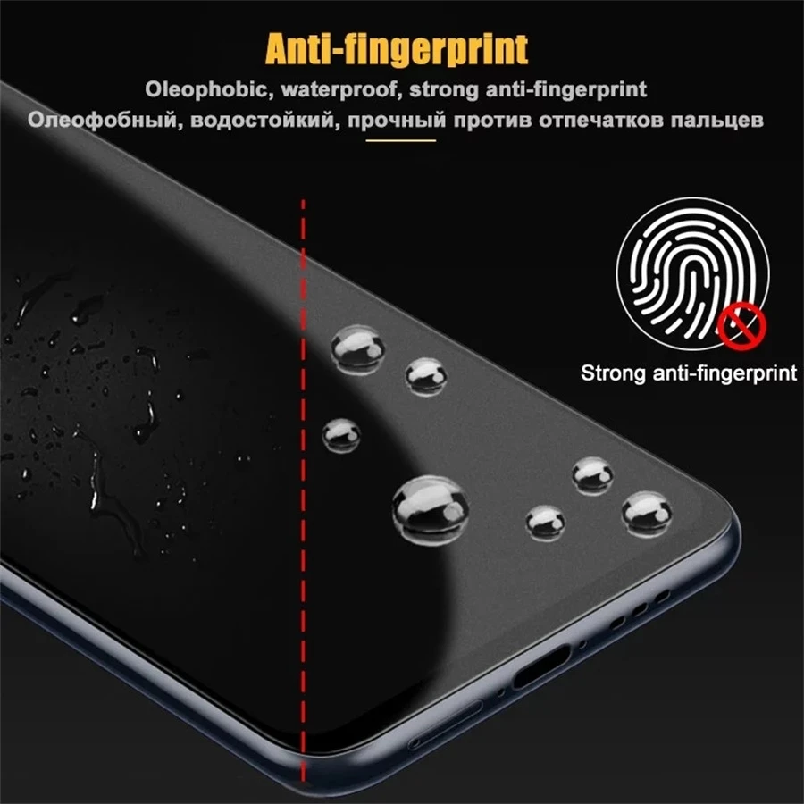 phone tempered glass 3pcs 9999d frosted matte hydrogel film for xiaomi mi 11 lite 10t 9t poco m3 x3 f3 redmi note 8 8t 9 10 pro 9a 9c nfc not glass t mobile screen protector