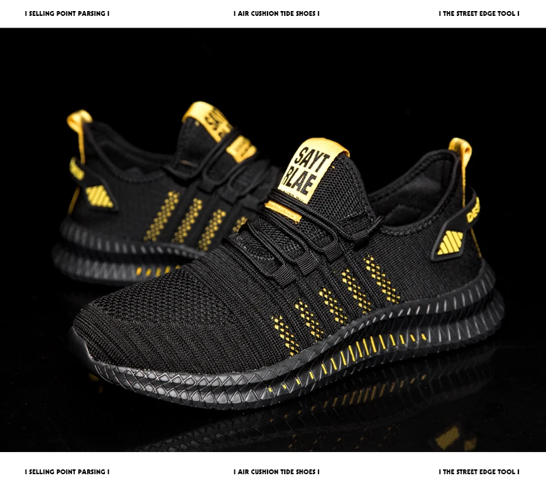 Abhoth Running Shoes Non-Slip Breathable Mesh Lightweight Comfortable Air Sports Shoe Men Walking Leisure Zapatillas Sneakers 48