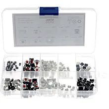 

200pcs 10 Types Tactile Push Button Touch Switch Remote Keys Button Microswitch Hot Sale