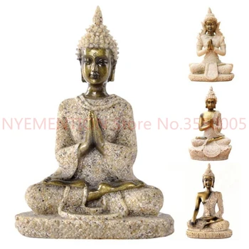 

Meditation Buddha Statue Sculptures Home Decor Ornaments Creative Gifts Southeast Asia decorative Small Religion Sculpture 10pcs