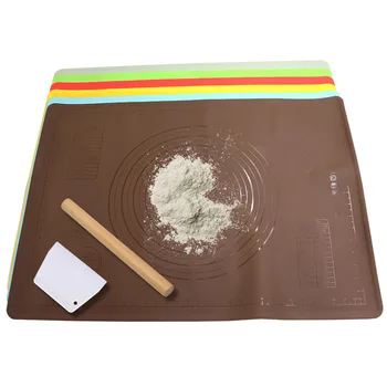 

New Style Thick 50*70 Edible Silicon Non-Paint Screen Printing Dough Mat Large Water Retaining Edge Non-Screen Printing Coaster