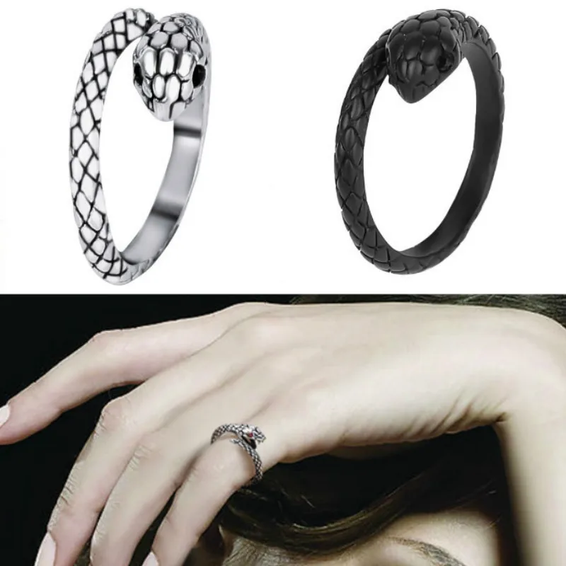Best Price Jewelry Snake-Ring Adjustable Personality Exaggerated Spirit Retro Punk Three-Dimensional-Opening dmx5Mookla0