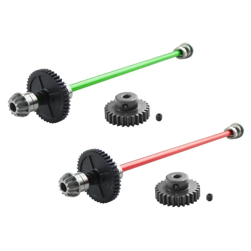 Differ Gear Center Transmission Shaft Drive Shaft Set Kit DIY Fits WLtoys 1:14 144001 RC Cars Models Parts