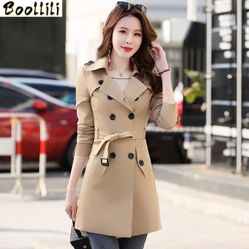 

Boollili Windbreaker Female Long Trench Coat Women Clothes Plus Size 5xl Autumn 2020 Long Ladies Coats Abrigos Mujer