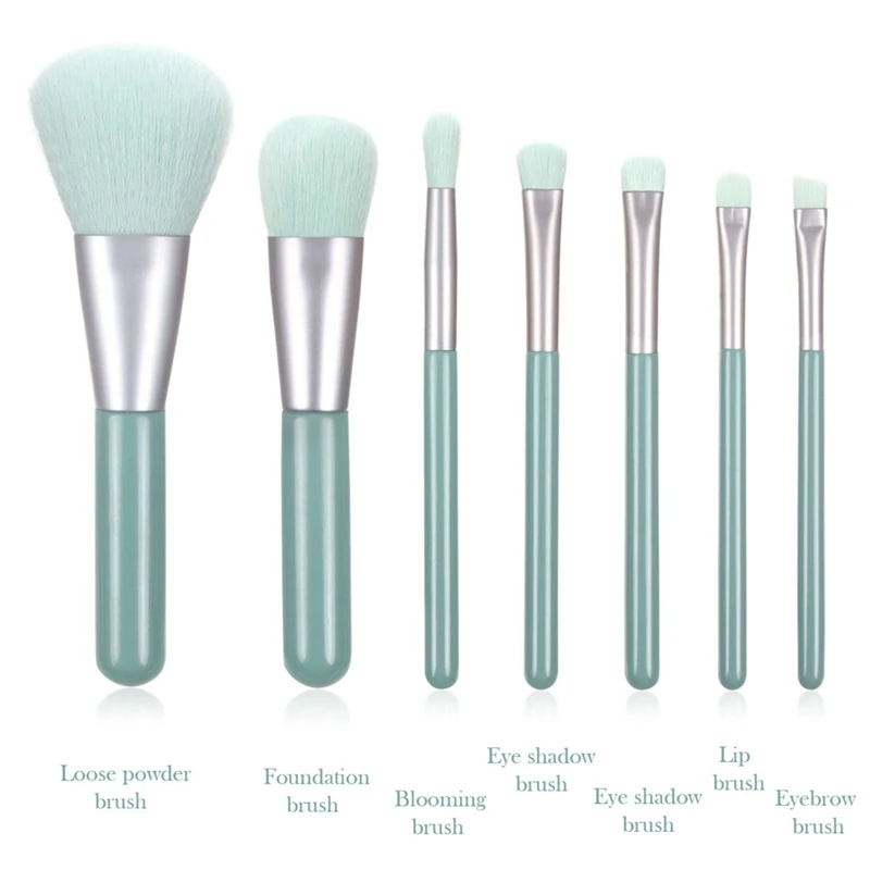 

7pcs/set Makeup Brushes Set For Cosmetic Foundation Powder Foundation Eyeshadow Make Up Brush Beauty Tool