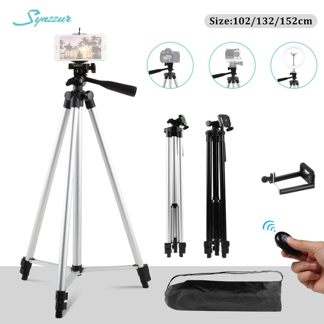 Trípode Flexible para teléfono móvil, soporte de 102/132/152cm para cámara  Dslr, con control remoto