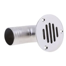 38 мм 316 нержавеющая сталь Лодка Палуба слив Scupper-фиксированная крышка 90 градусов