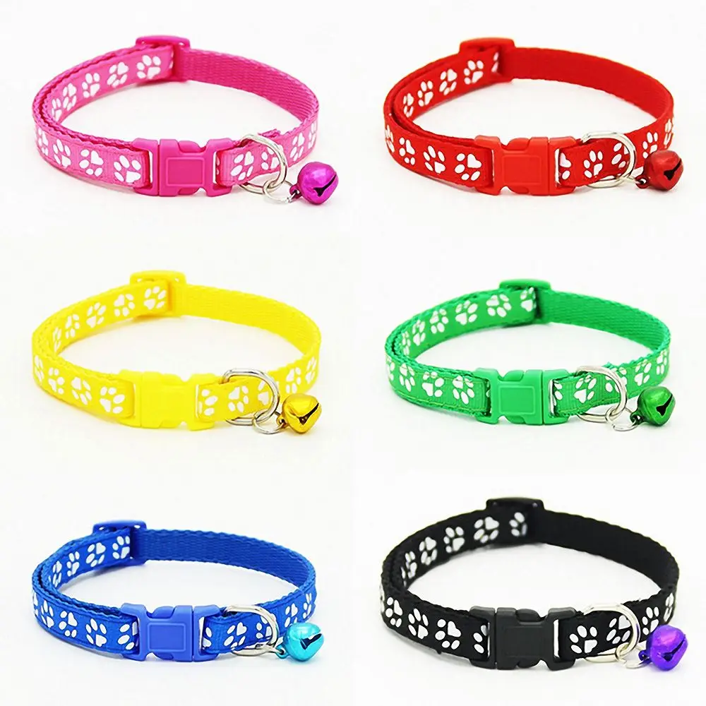 Safety Portable Dog Collars & Leads Pet Collar Lead with Bell Adjustable Buckle Accessories Fashion Pets Products | Дом и сад
