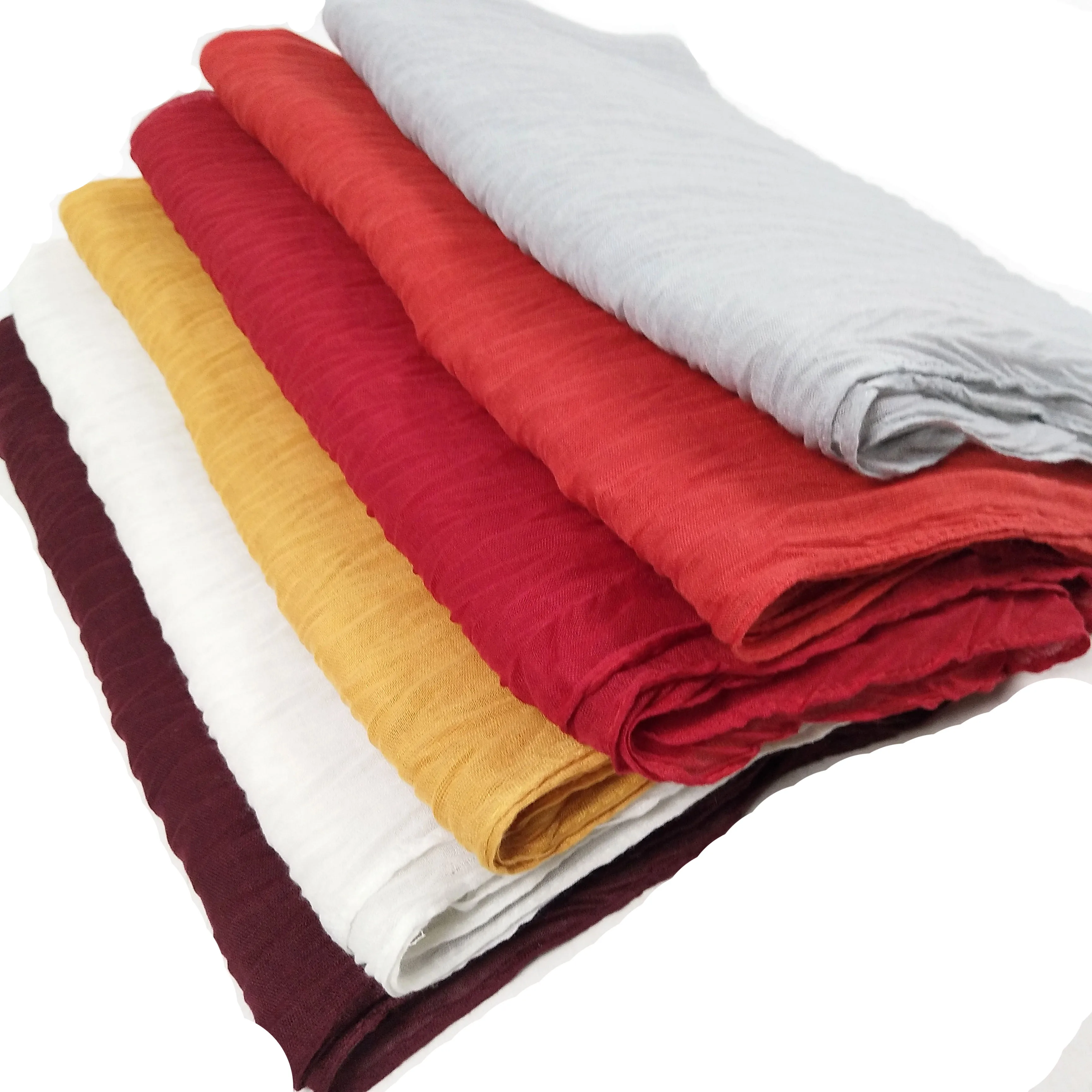 

H9 10pcs Crinkle Plain Wrinkle Wrap Bubble Cotton Viscose Long Shawl Scarf Women Crinkled Hijab Shawl Muslim Head Hijab Scarf