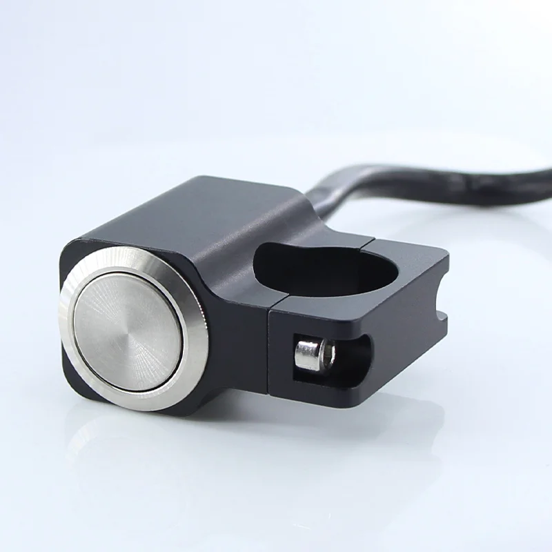 Motorcycle Switches Button Motorbike 22mm Handlebar Mount Headlight Hazard Brake Fog Light Power ON-OFF With Indicator Light