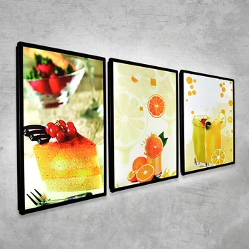 

Restaurant led menu board led lightbox led aluminum snap light box