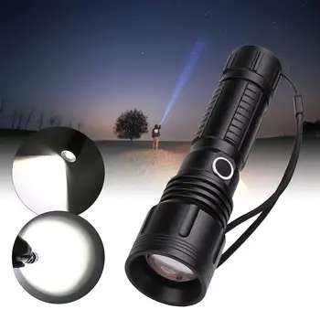 

XHP50 Flashlight Zoomable LED Torch Light USB Rechargeable Rechargeable Flashlight Fashlight Torch
