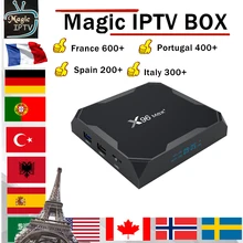 World IPTV x96 Max+ android Box 1 Year iptv subscription europe iptv portugal Spain France Italy USA Smart iptv Box