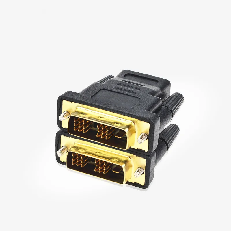 200 шт./лот HDMI типа мама Для того чтобы DVI D (18 + 1) штекер F/M адаптер конвертер