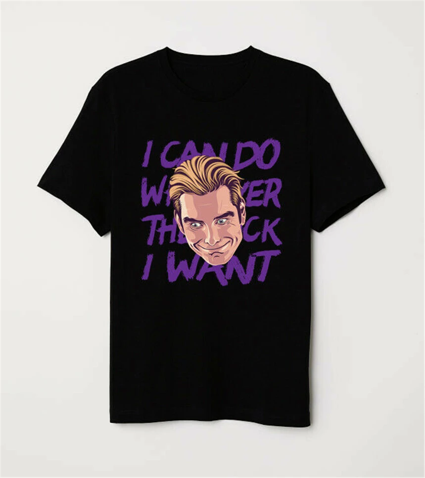 The Boys Seven Homelander I Can Do Whatever Dark Bad Superhero Black T-Shirt Unisex Loose Fit Tee Shirt | Мужская одежда