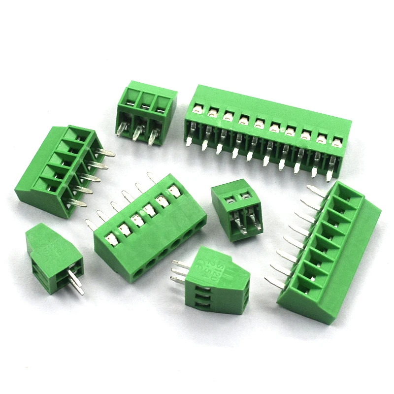 10 шт. KF128 2 54 мм 2p 3p 4p 5p 6p 8p 10p PCB винтовая Клеммная колодка стандартная клемма |