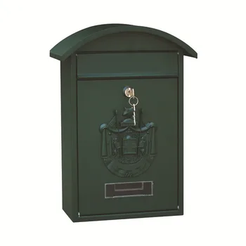 

Vintage Pastoral Outdoor Iron Mailbox Lockable Wall Mounted Post Box Key Mailbox Rainproof Letterbox Garden Decor Supplies
