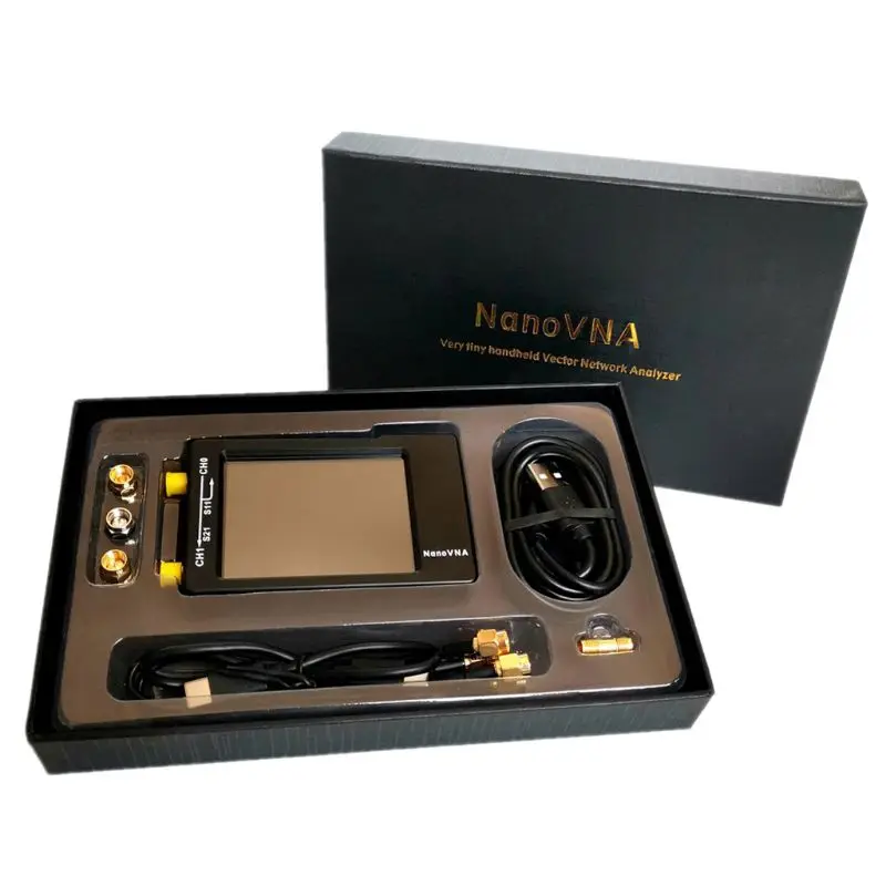 1 комплект NanoVNA-H векторная сетевая антенна коротковолновый анализатор MF HF VHF UHF хост