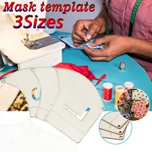 Modello riutilizzabile di legno dei modelli della maschera di protezione degli accessori della decorazione domestica di dimensioni differenti 3PC per il Dropshipping dello strumento delle maschere di DIY