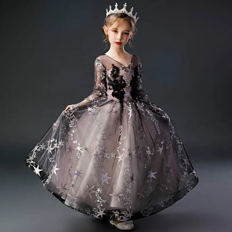 9.7th/элегантное платье для девочек 6, 8, 10, 12, 14 лет, вечерние платья для девочек с вышивкой на день рождения, детская одежда, розничная