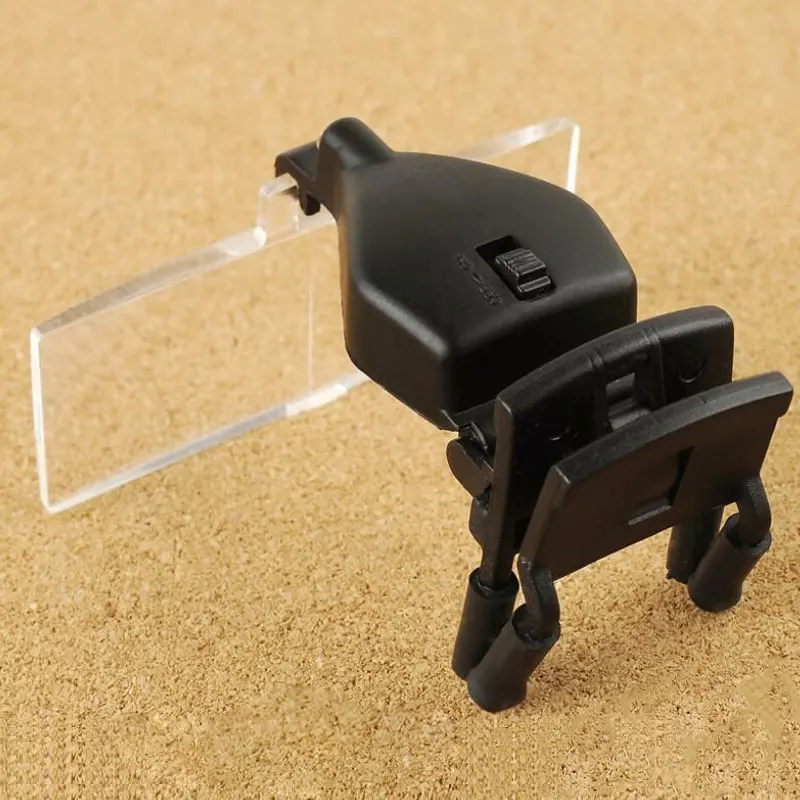 Lenti D'ingrandimento Lenti D'ingrandimento per Occhiali, Clip per Lente D' ingrandimento 1.5X 2.5X 3.5X Lente D'ingrandimento per Montaggio Sulla Testa per Portatori di Occhiali Lenti D'ingrandimento