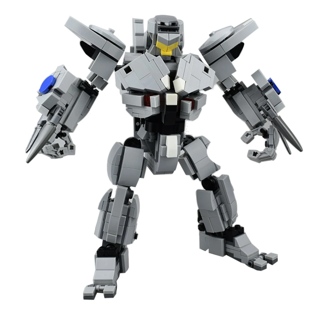 

New Hot 700Pcs Moc Q Version Creative Mecha Model Assembly Small Particle Building Blocks Educational Toy Set - White