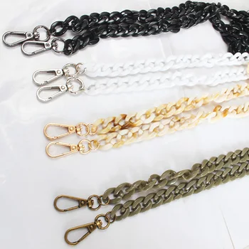 

Long 40-120cm Acrylic Purse Chain Strap Handle Handle Replacement For Handbag Shoulder Bag 4 Color Belt Bag Chain